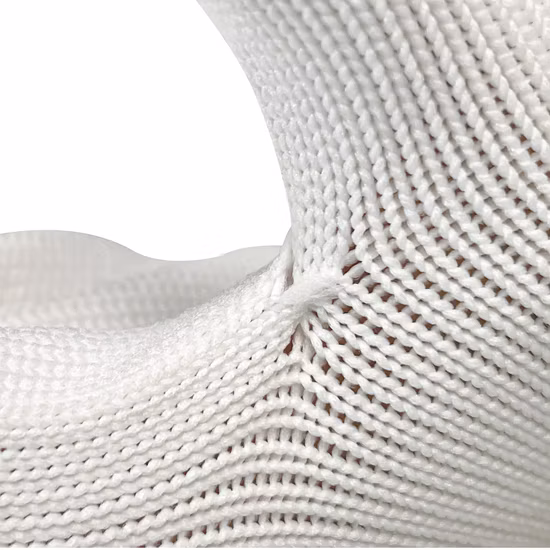 흰색 나일론 가열 훈련 장갑, 내구성이 뛰어난 미끄럼 방지 산업 안전 장갑