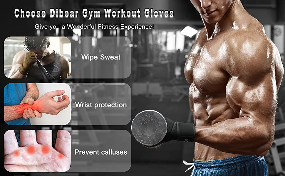 Workout Gloves for Men and Women Exercise Gloves for Weight Lifting Cycling Gym Training Breathable and Snug Fit