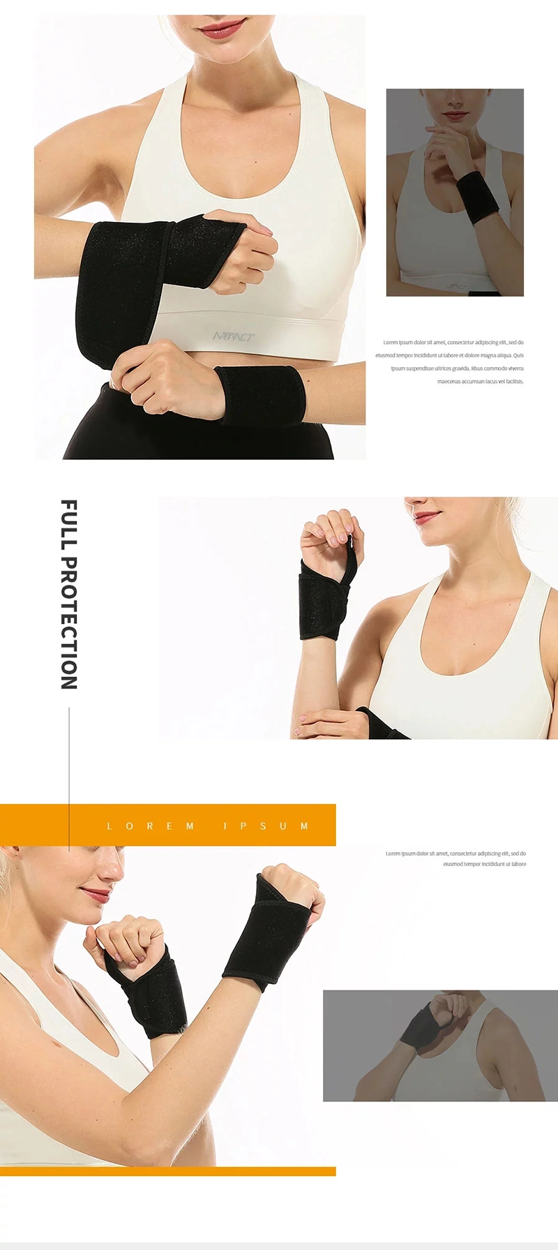 Best Selling Weightlifting Wrist Support Wraps Carpal Tunnel Wrist Brace