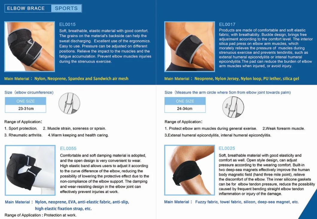 Graphene Tennis Compression Breathable Elbow Support