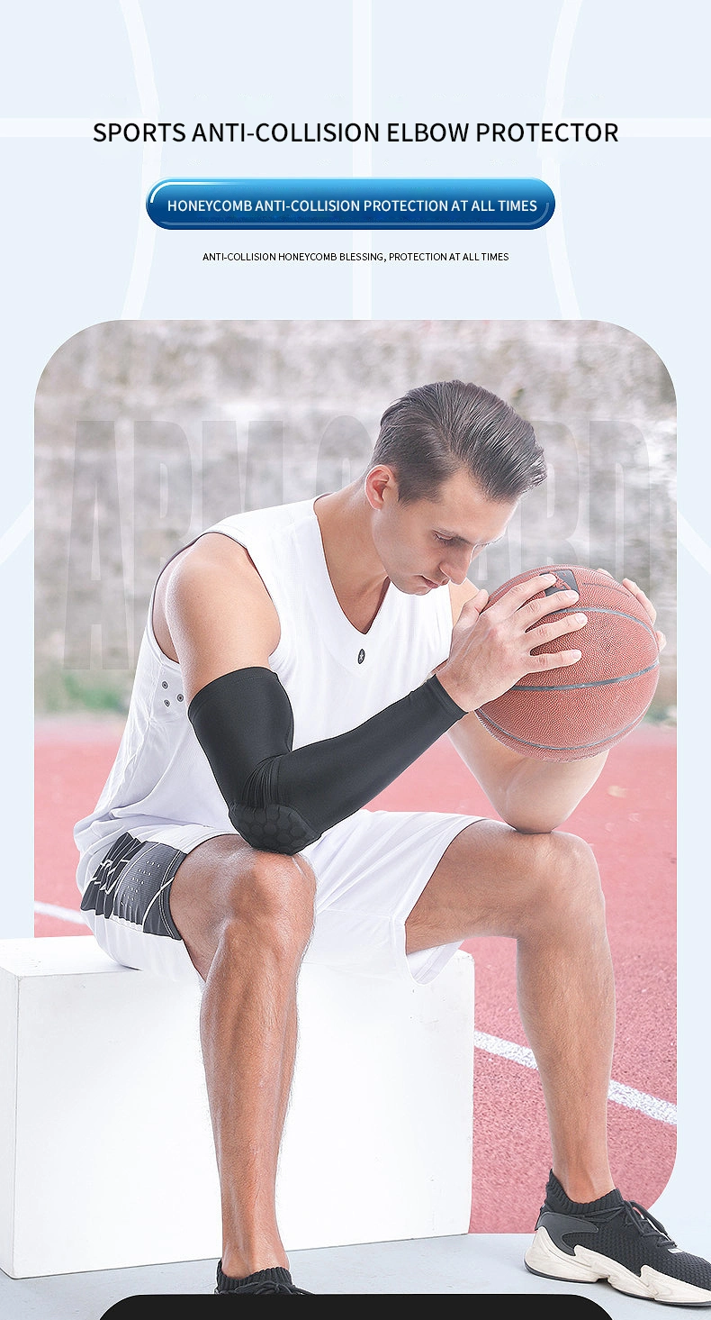  Elbow Arm Sleeves with Honeycomb Elbow Pads for Basketball Elbow Sleeves Comfortable