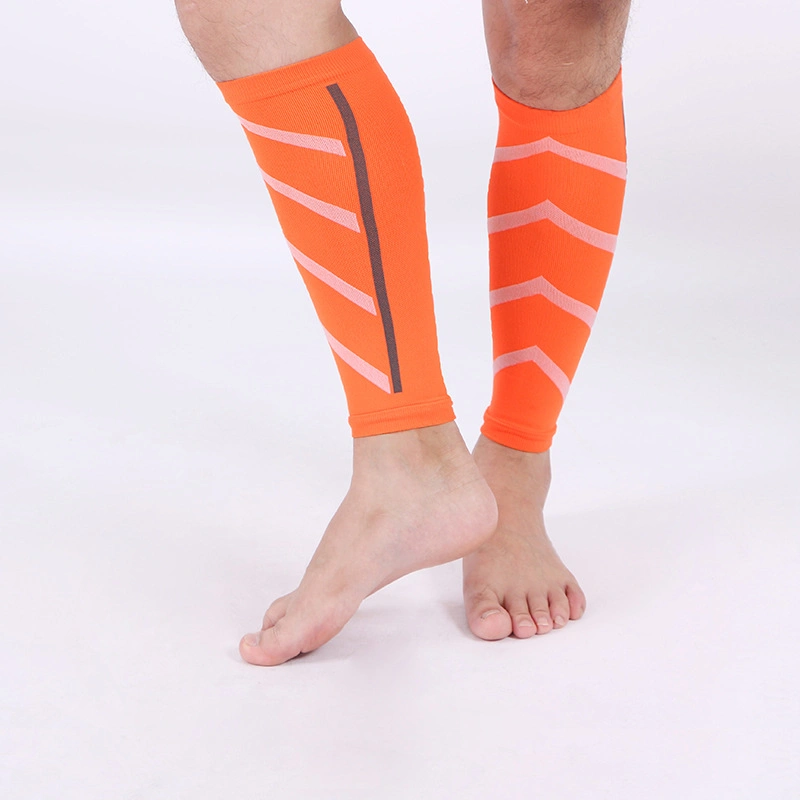 Custom Made Logo Leg Knee Protector Calf Leg Compression Sleeves Sports Wear Men Compression Football Leg Sleeves